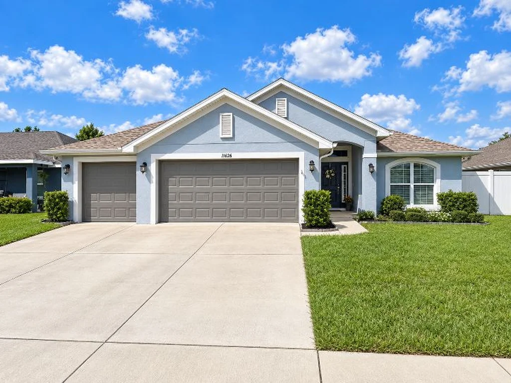 Clean, distraction-free home exterior